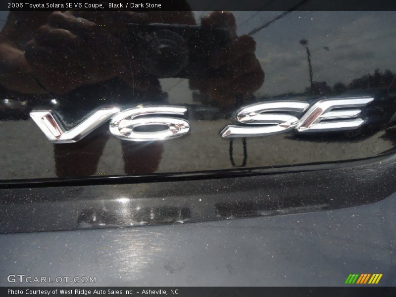 Black / Dark Stone 2006 Toyota Solara SE V6 Coupe