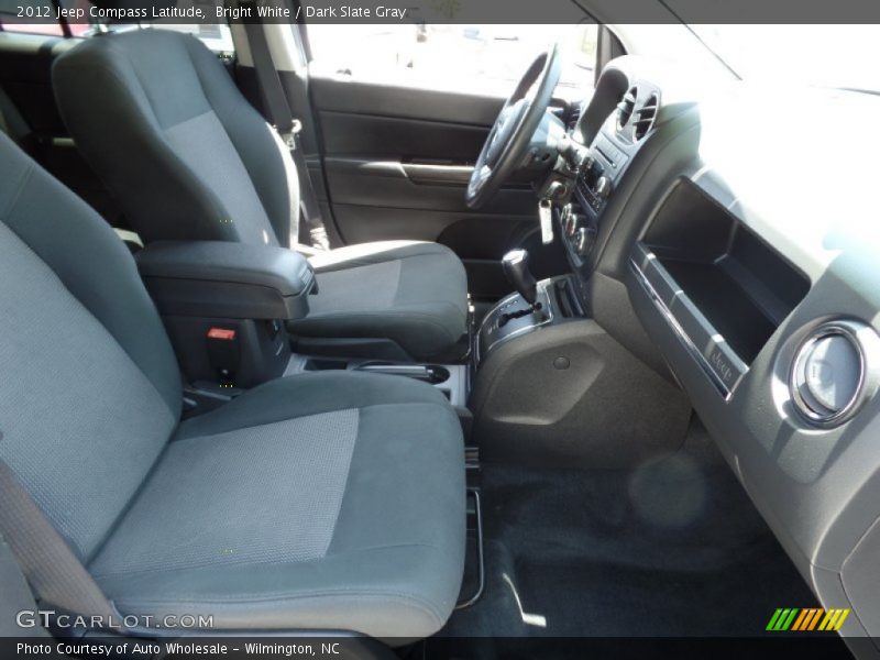 Bright White / Dark Slate Gray 2012 Jeep Compass Latitude
