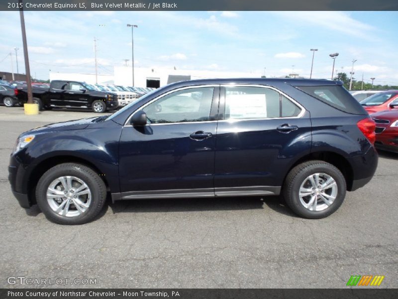 Blue Velvet Metallic / Jet Black 2015 Chevrolet Equinox LS