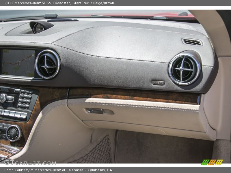 Mars Red / Beige/Brown 2013 Mercedes-Benz SL 550 Roadster
