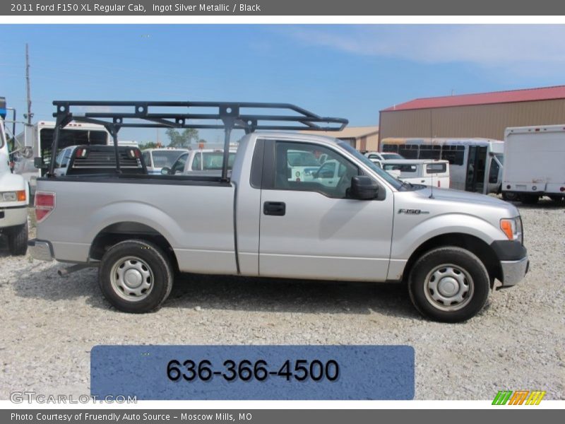 Ingot Silver Metallic / Black 2011 Ford F150 XL Regular Cab