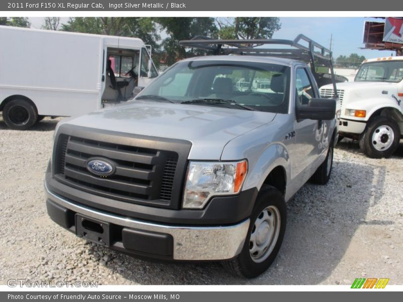 Ingot Silver Metallic / Black 2011 Ford F150 XL Regular Cab