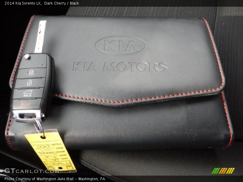 Dark Cherry / Black 2014 Kia Sorento LX