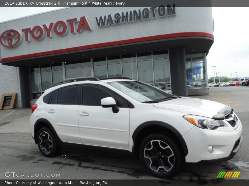 Satin White Pearl / Ivory 2014 Subaru XV Crosstrek 2.0i Premium