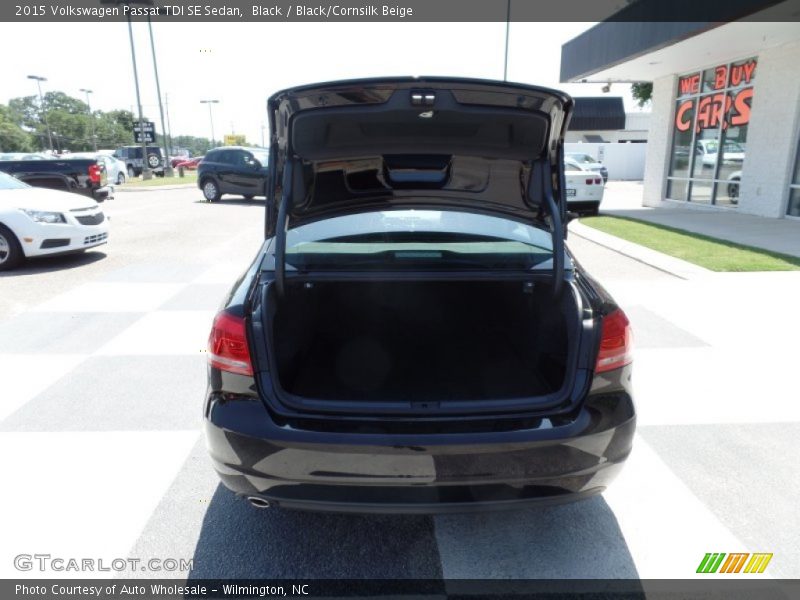 Black / Black/Cornsilk Beige 2015 Volkswagen Passat TDI SE Sedan