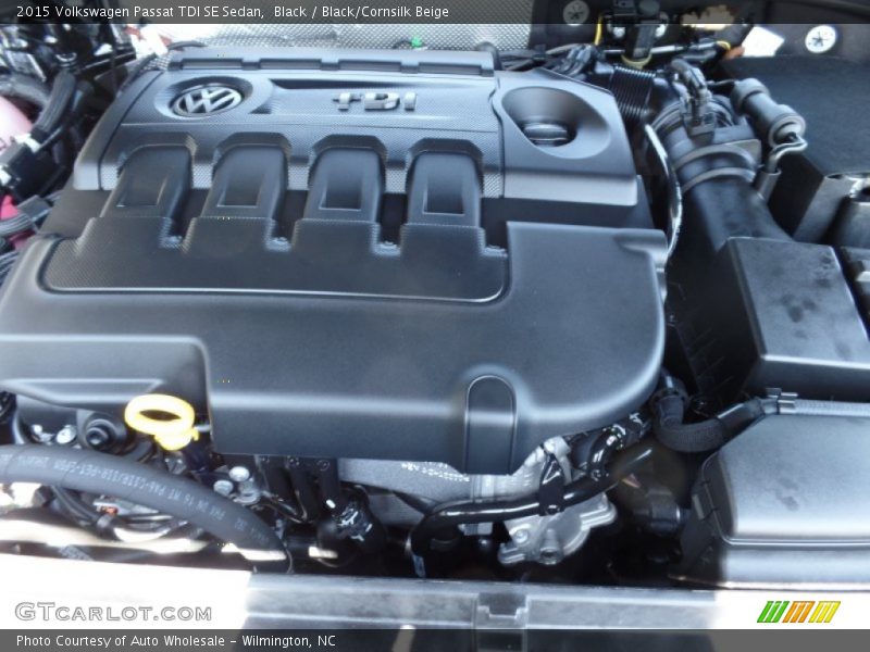 Black / Black/Cornsilk Beige 2015 Volkswagen Passat TDI SE Sedan