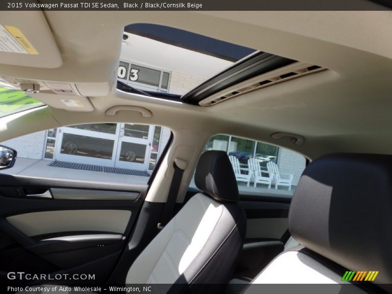 Black / Black/Cornsilk Beige 2015 Volkswagen Passat TDI SE Sedan