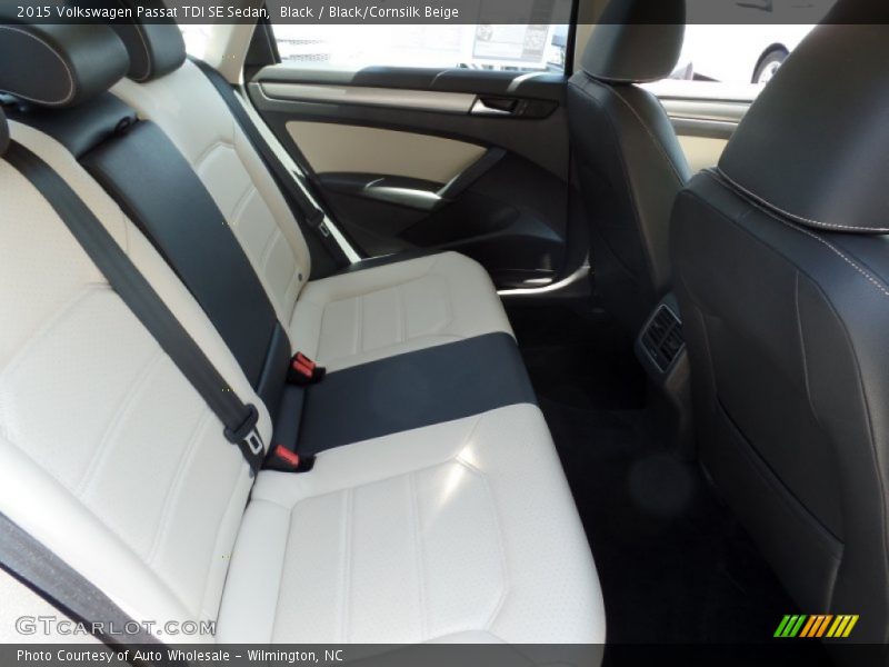 Black / Black/Cornsilk Beige 2015 Volkswagen Passat TDI SE Sedan