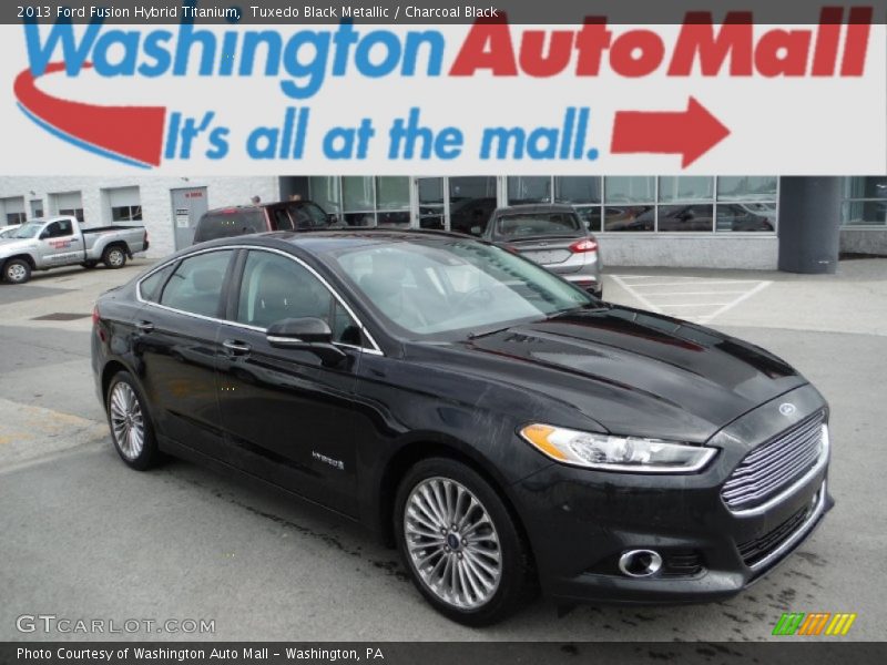Tuxedo Black Metallic / Charcoal Black 2013 Ford Fusion Hybrid Titanium
