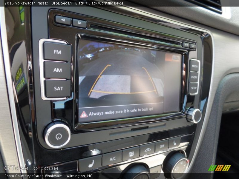 Black / Black/Cornsilk Beige 2015 Volkswagen Passat TDI SE Sedan