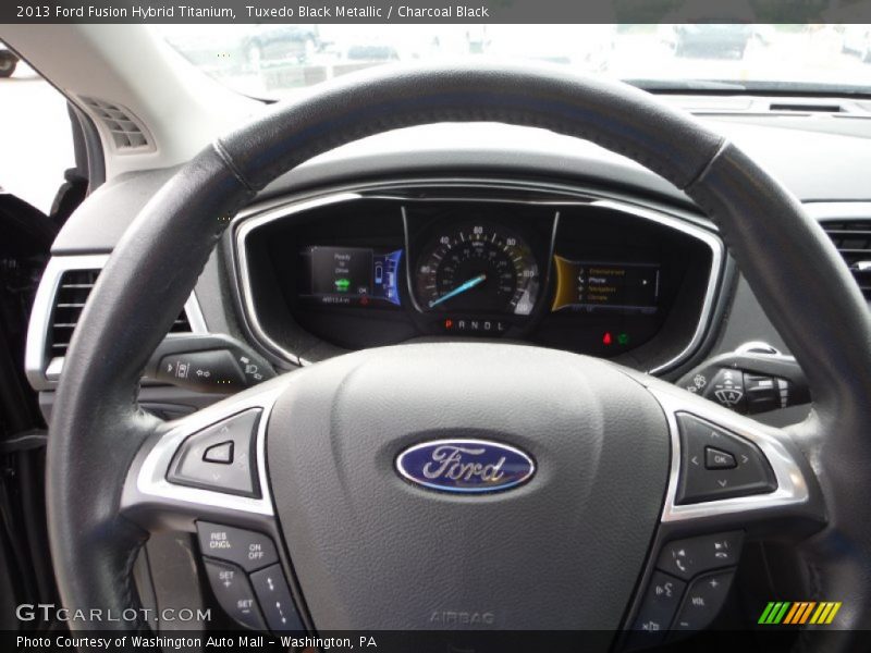 Tuxedo Black Metallic / Charcoal Black 2013 Ford Fusion Hybrid Titanium
