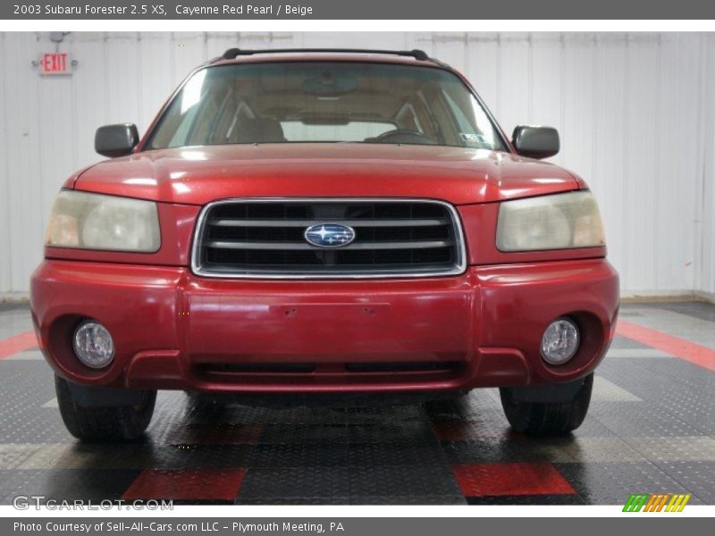Cayenne Red Pearl / Beige 2003 Subaru Forester 2.5 XS