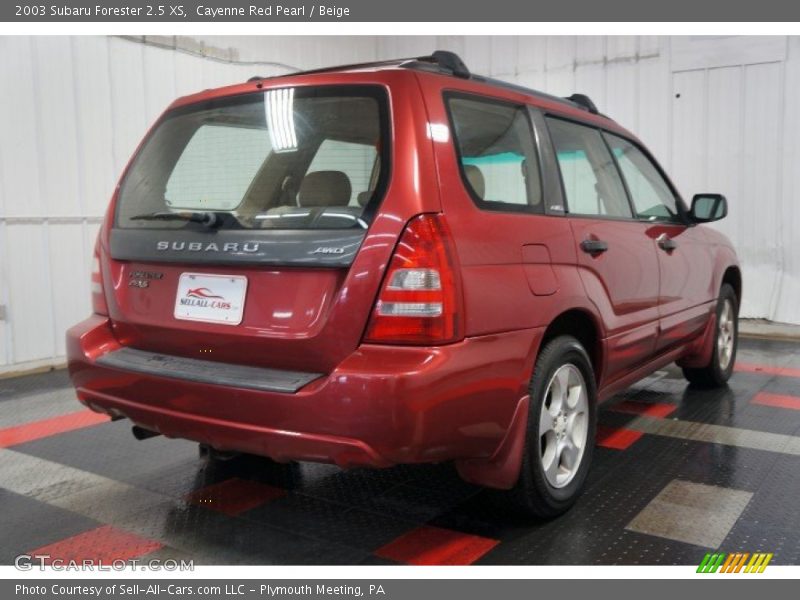 Cayenne Red Pearl / Beige 2003 Subaru Forester 2.5 XS