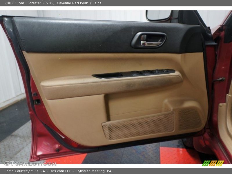 Cayenne Red Pearl / Beige 2003 Subaru Forester 2.5 XS