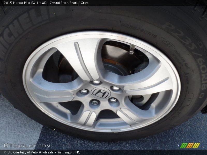 Crystal Black Pearl / Gray 2015 Honda Pilot EX-L 4WD