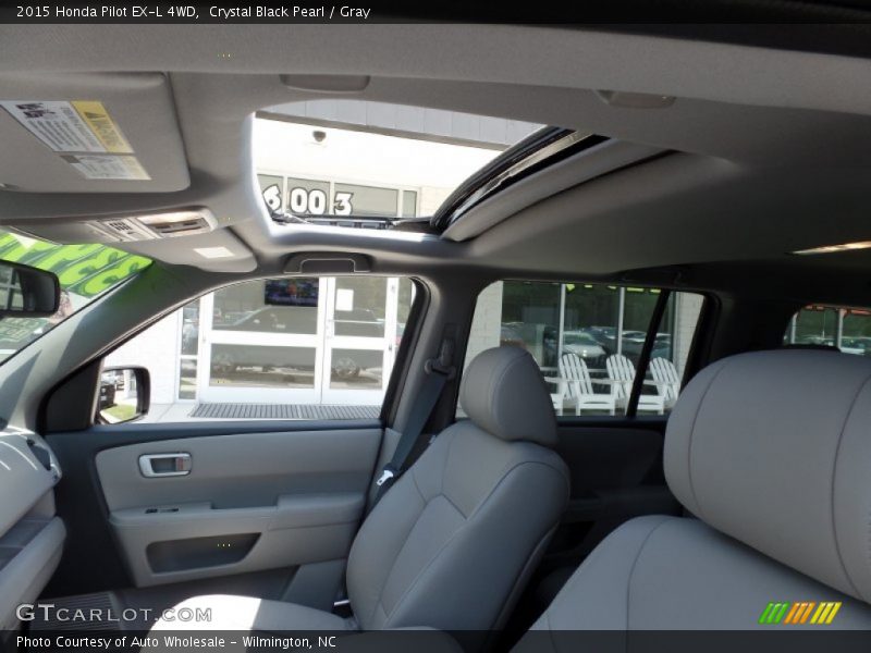 Crystal Black Pearl / Gray 2015 Honda Pilot EX-L 4WD
