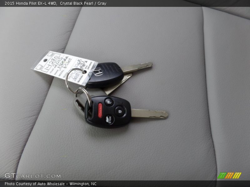 Crystal Black Pearl / Gray 2015 Honda Pilot EX-L 4WD