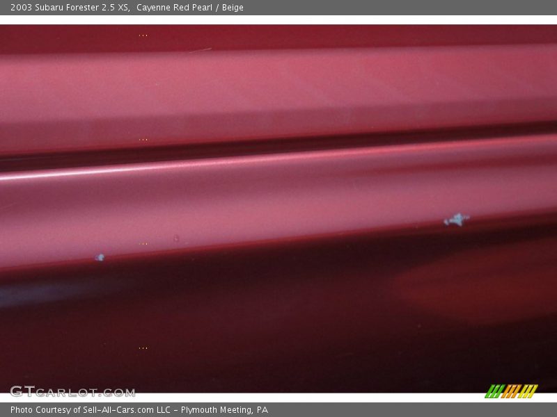 Cayenne Red Pearl / Beige 2003 Subaru Forester 2.5 XS