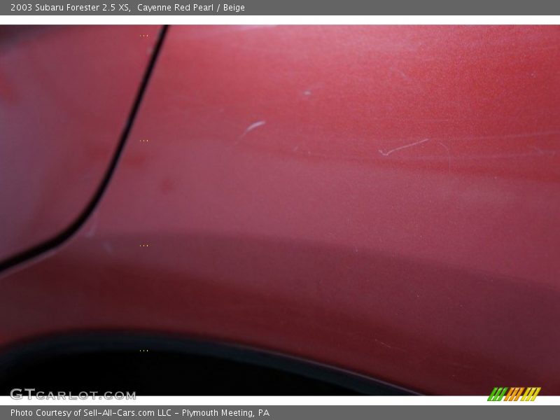 Cayenne Red Pearl / Beige 2003 Subaru Forester 2.5 XS