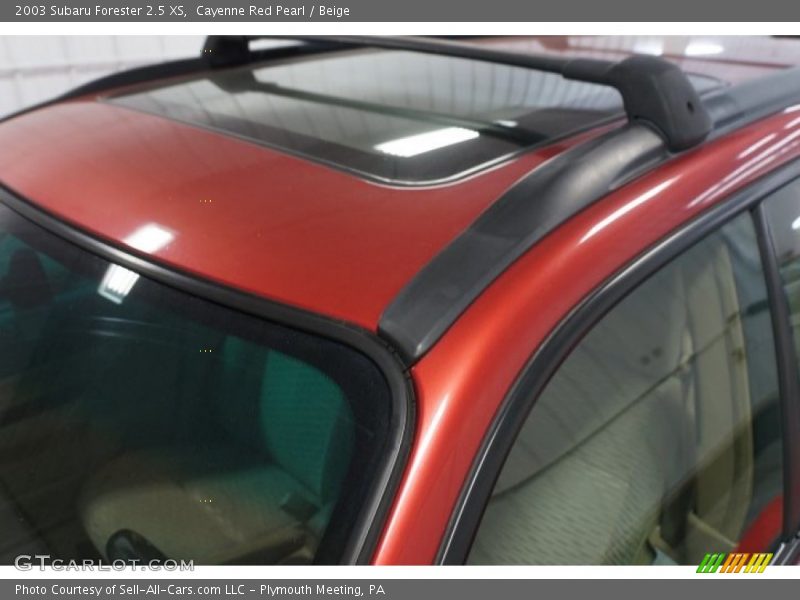 Cayenne Red Pearl / Beige 2003 Subaru Forester 2.5 XS