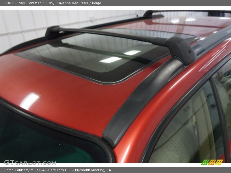 Cayenne Red Pearl / Beige 2003 Subaru Forester 2.5 XS
