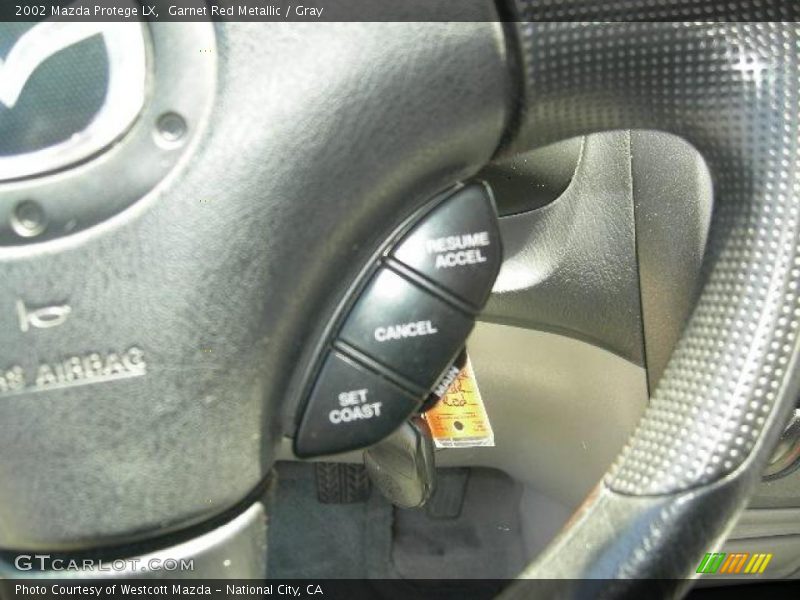 Garnet Red Metallic / Gray 2002 Mazda Protege LX