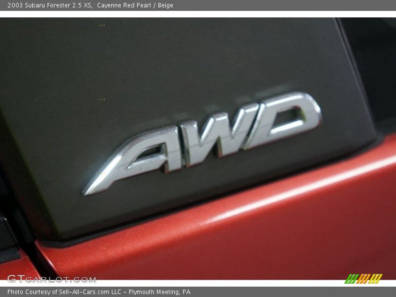 Cayenne Red Pearl / Beige 2003 Subaru Forester 2.5 XS