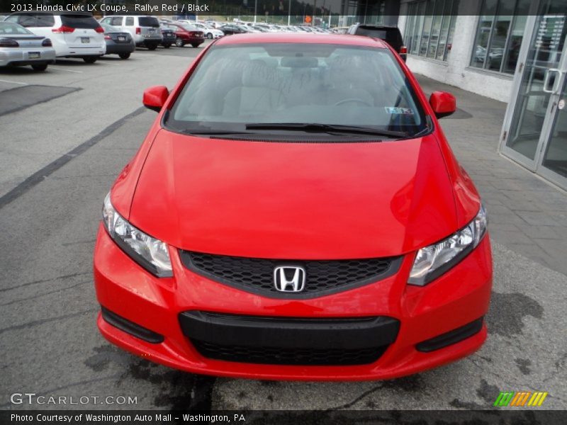 Rallye Red / Black 2013 Honda Civic LX Coupe