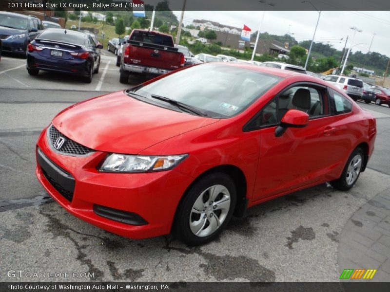 Rallye Red / Black 2013 Honda Civic LX Coupe