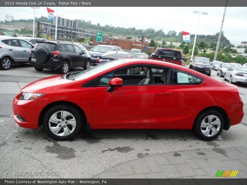 Rallye Red / Black 2013 Honda Civic LX Coupe