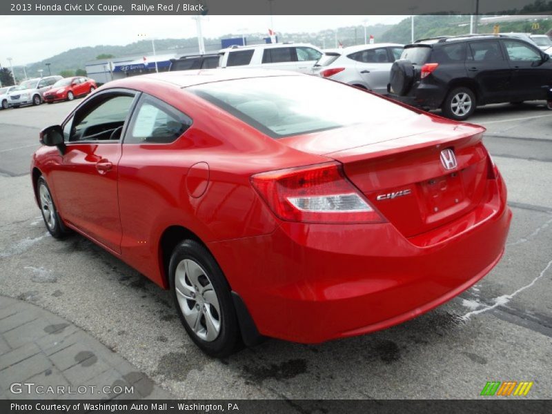 Rallye Red / Black 2013 Honda Civic LX Coupe