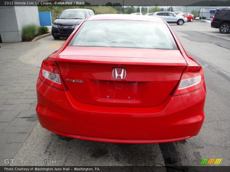Rallye Red / Black 2013 Honda Civic LX Coupe