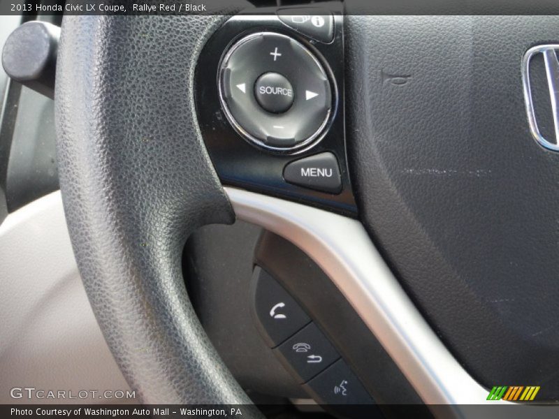 Rallye Red / Black 2013 Honda Civic LX Coupe