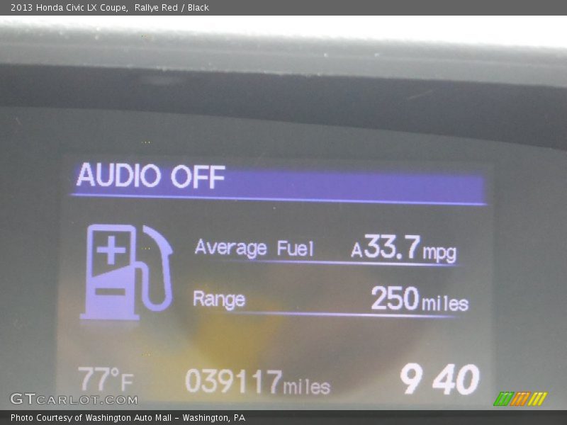 Rallye Red / Black 2013 Honda Civic LX Coupe
