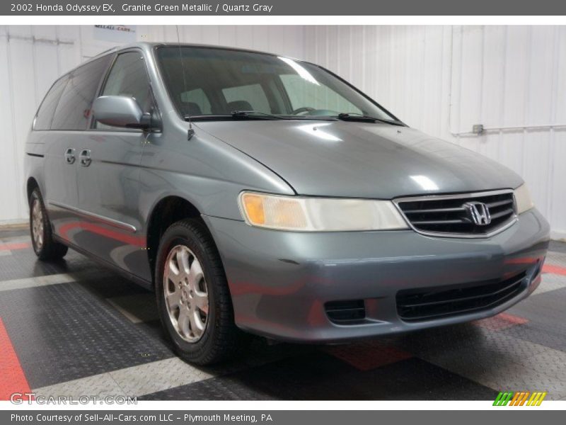 Granite Green Metallic / Quartz Gray 2002 Honda Odyssey EX