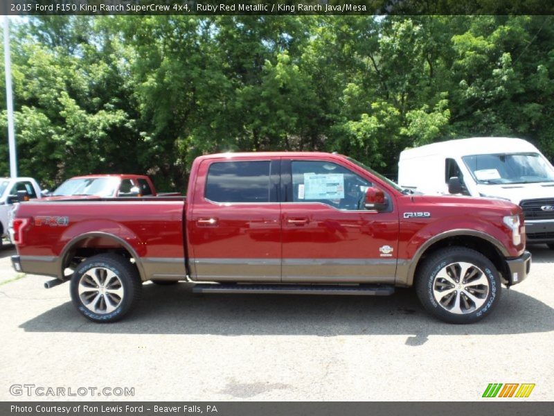 Ruby Red Metallic / King Ranch Java/Mesa 2015 Ford F150 King Ranch SuperCrew 4x4