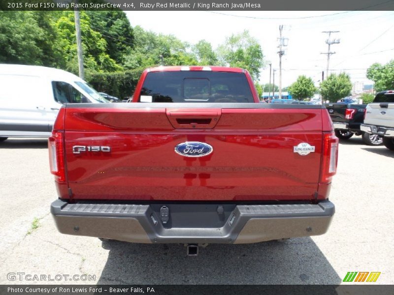 Ruby Red Metallic / King Ranch Java/Mesa 2015 Ford F150 King Ranch SuperCrew 4x4