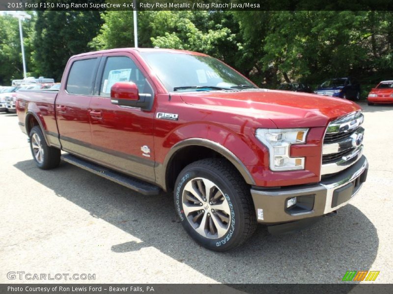 Ruby Red Metallic / King Ranch Java/Mesa 2015 Ford F150 King Ranch SuperCrew 4x4