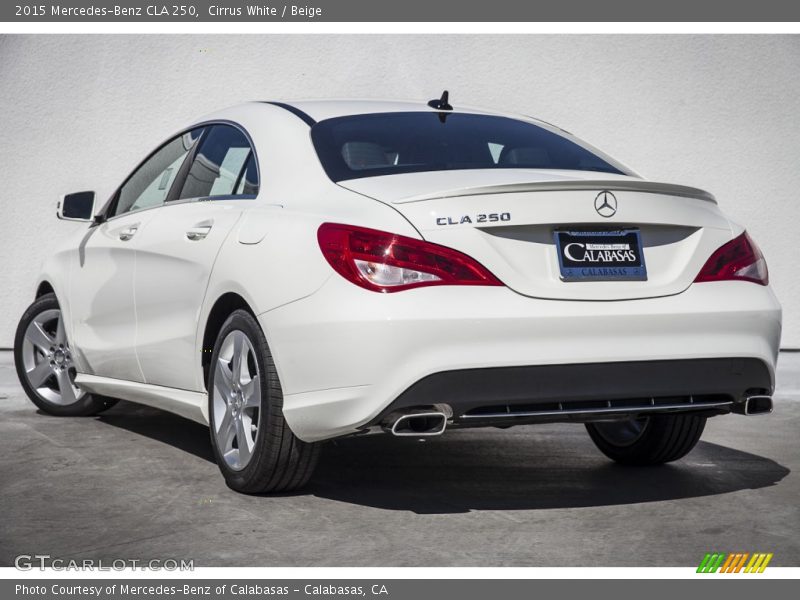 Cirrus White / Beige 2015 Mercedes-Benz CLA 250