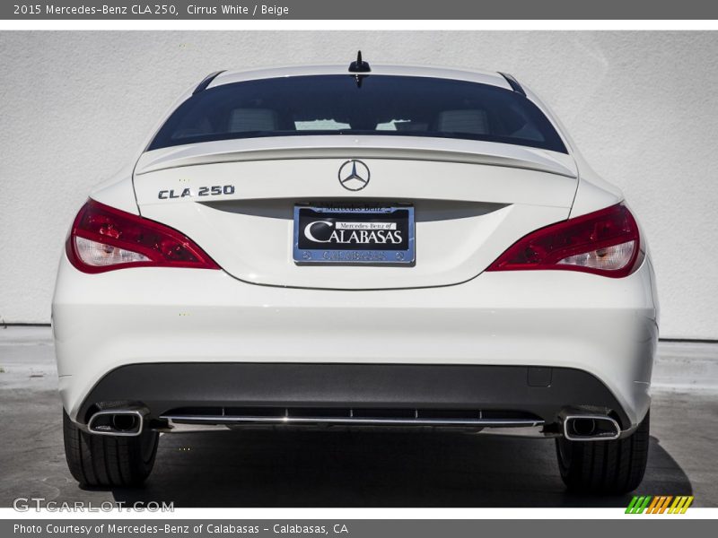 Cirrus White / Beige 2015 Mercedes-Benz CLA 250