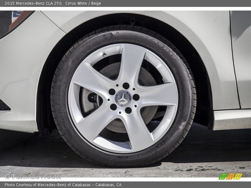 Cirrus White / Beige 2015 Mercedes-Benz CLA 250