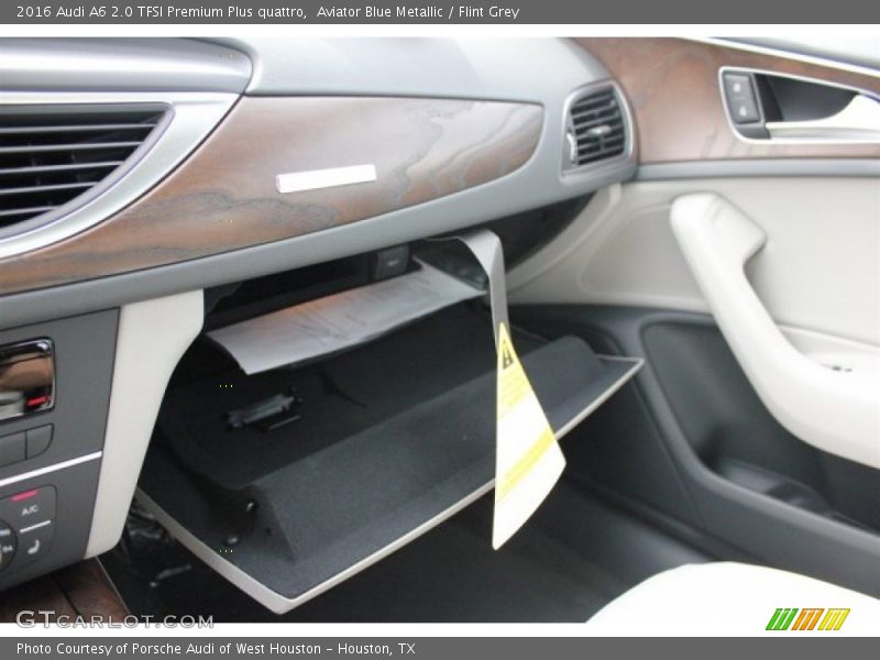 Aviator Blue Metallic / Flint Grey 2016 Audi A6 2.0 TFSI Premium Plus quattro