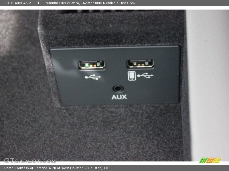 Aviator Blue Metallic / Flint Grey 2016 Audi A6 2.0 TFSI Premium Plus quattro