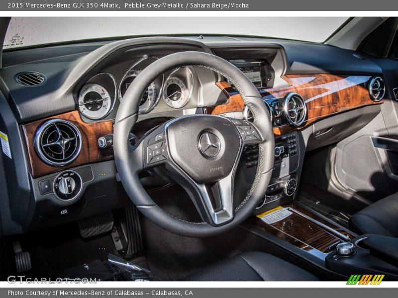 Pebble Grey Metallic / Sahara Beige/Mocha 2015 Mercedes-Benz GLK 350 4Matic