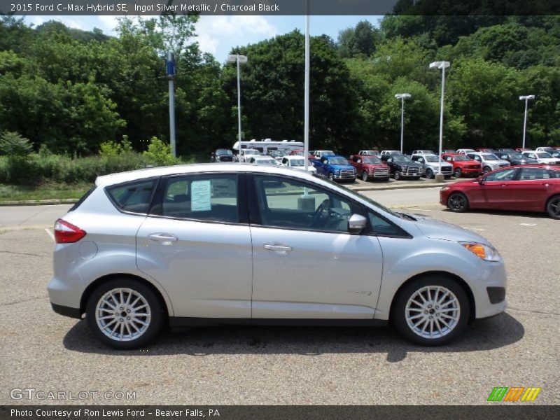 Ingot Silver Metallic / Charcoal Black 2015 Ford C-Max Hybrid SE