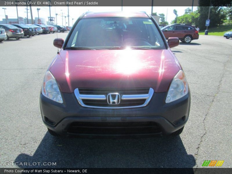 Chianti Red Pearl / Saddle 2004 Honda CR-V EX 4WD
