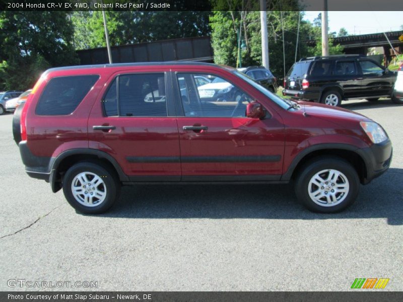 Chianti Red Pearl / Saddle 2004 Honda CR-V EX 4WD