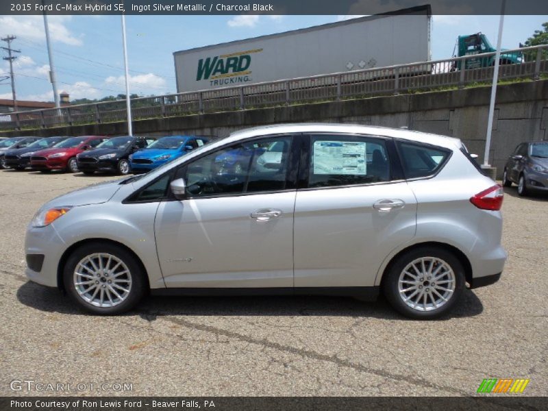 Ingot Silver Metallic / Charcoal Black 2015 Ford C-Max Hybrid SE