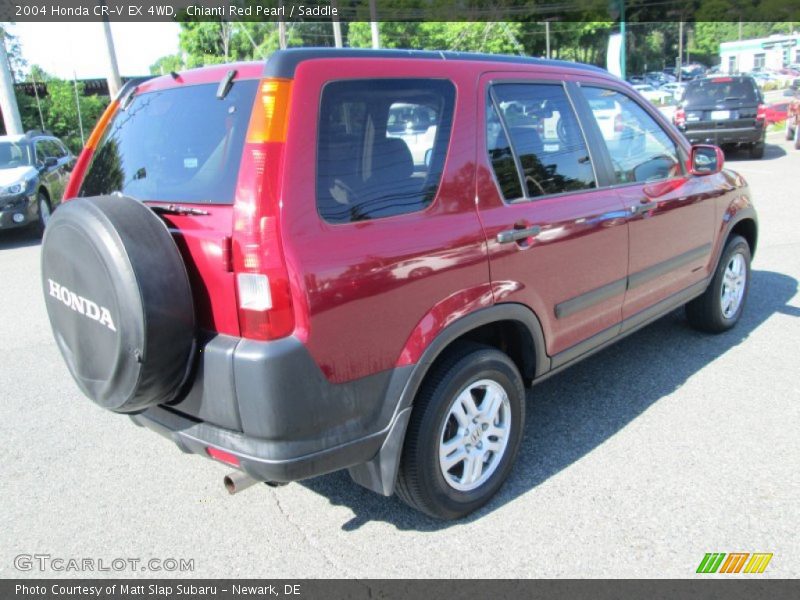 Chianti Red Pearl / Saddle 2004 Honda CR-V EX 4WD