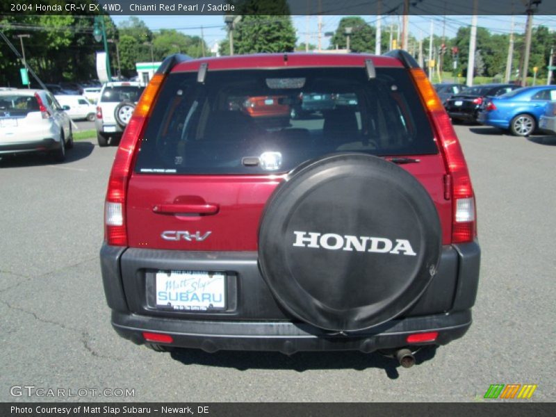 Chianti Red Pearl / Saddle 2004 Honda CR-V EX 4WD